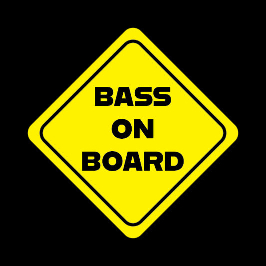 Bass on Board Sticker Decorative Stickers HOUSE OF SWANK