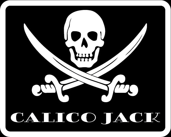 Calico Jack Skull and Swords Pirate Flag Sticker Decorative Stickers HOUSE OF SWANK