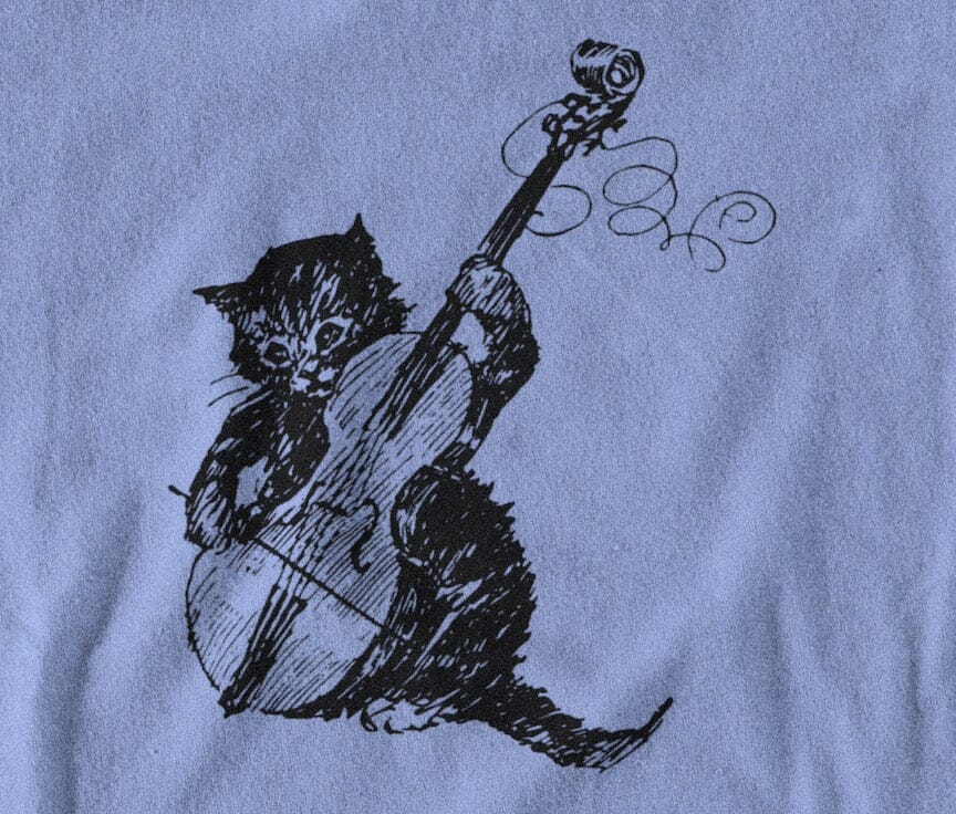 Cat Playing Fiddle Shirt SHIRT HOUSE OF SWANK