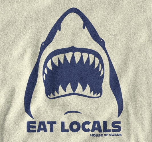Eat Locals Shark Shirt - SHIRT - House of Swank Raleigh NC