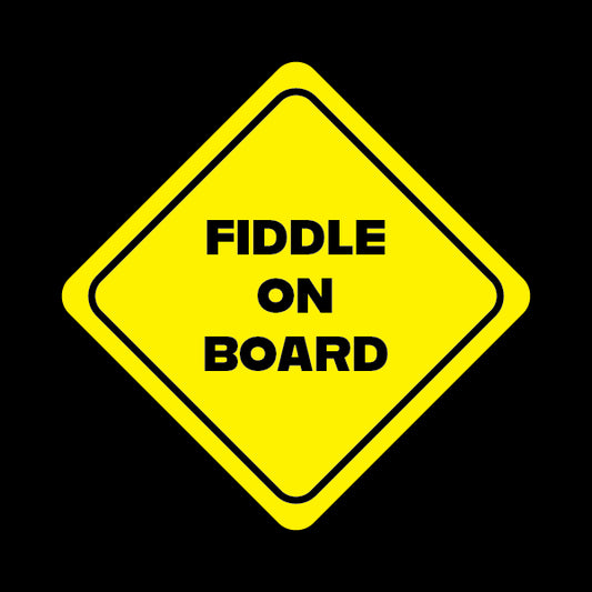 Fiddle on Board Sticker - Decorative Stickers - House of Swank Raleigh NC