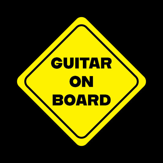 Guitar on Board Sticker Decorative Stickers HOUSE OF SWANK