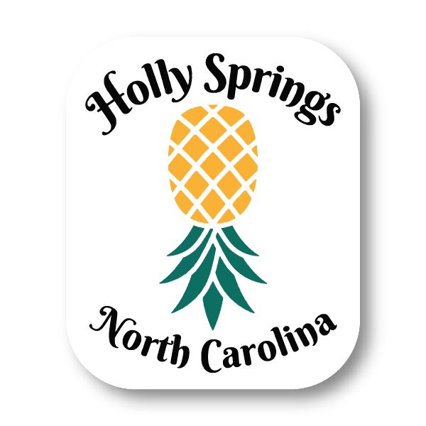 Holly Springs Upside Down Pineapple Sticker Decorative Stickers HOUSE OF SWANK