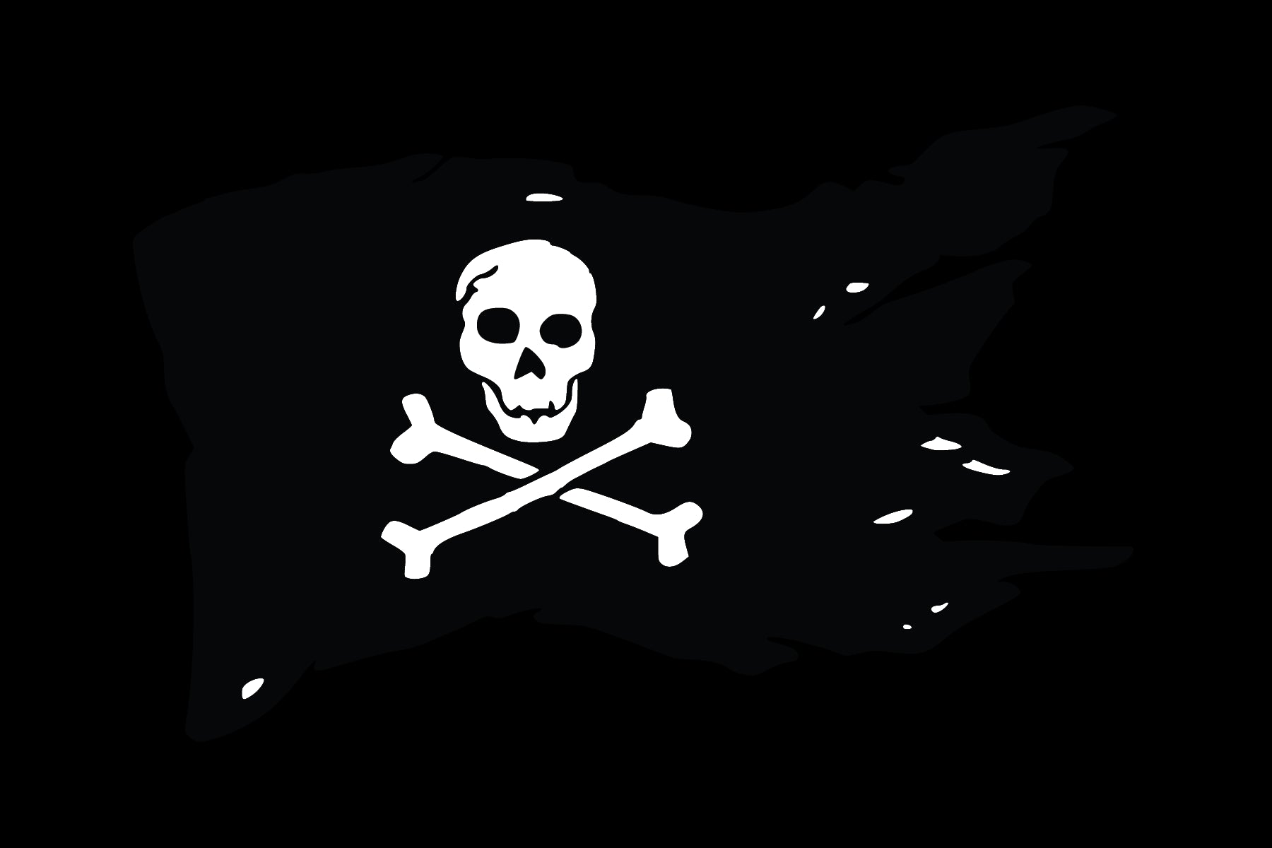 Jolly Roger Pirate Sticker - Decorative Stickers - House of Swank Raleigh NC