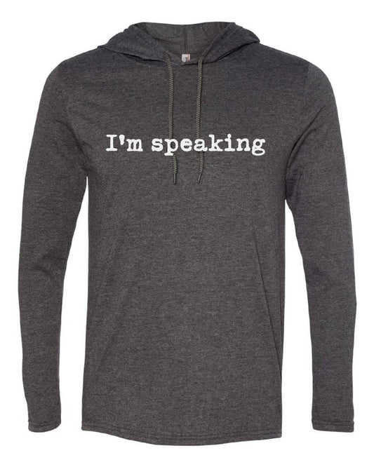 Kamala Harris I'm Speaking Beach Hoodie - HOODIE - House of Swank Raleigh NC