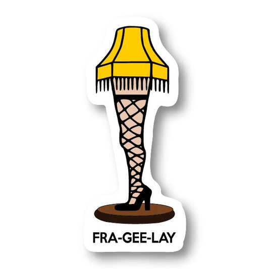 LEG LAMP FRA-GEE-LAY STICKER Decorative Stickers HOUSE OF SWANK