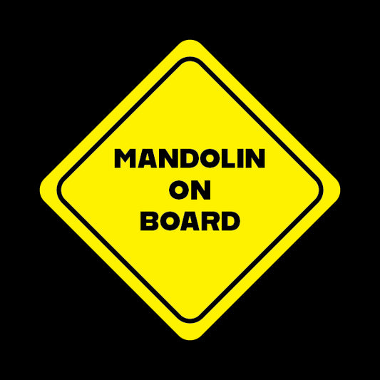 Mandolin on Board Sticker Decorative Stickers HOUSE OF SWANK