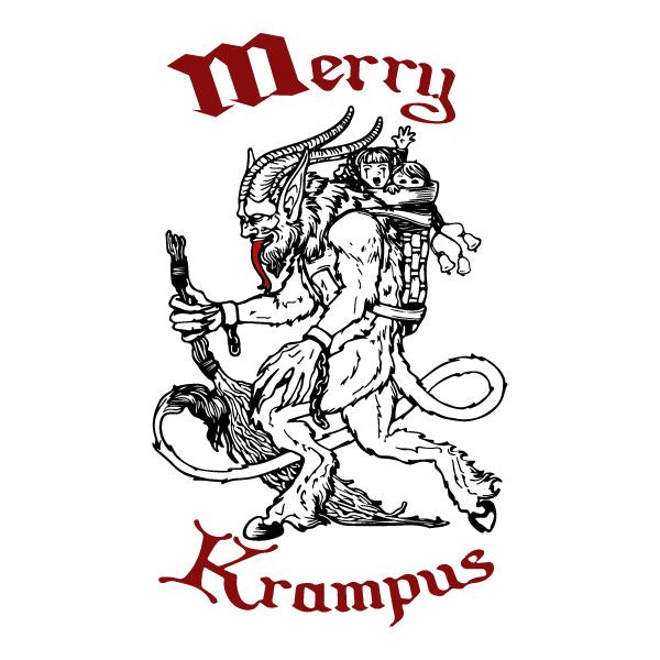 Merry Krampus Sticker Decorative Stickers HOUSE OF SWANK