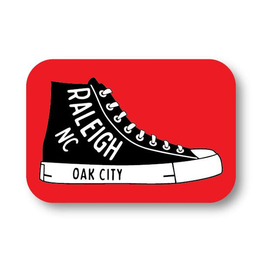 Raleigh NC Hightop Sneaker Sticker Decorative Stickers HOUSE OF SWANK