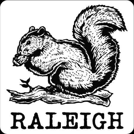 Raleigh NC Squirrel Sticker Decorative Stickers HOUSE OF SWANK