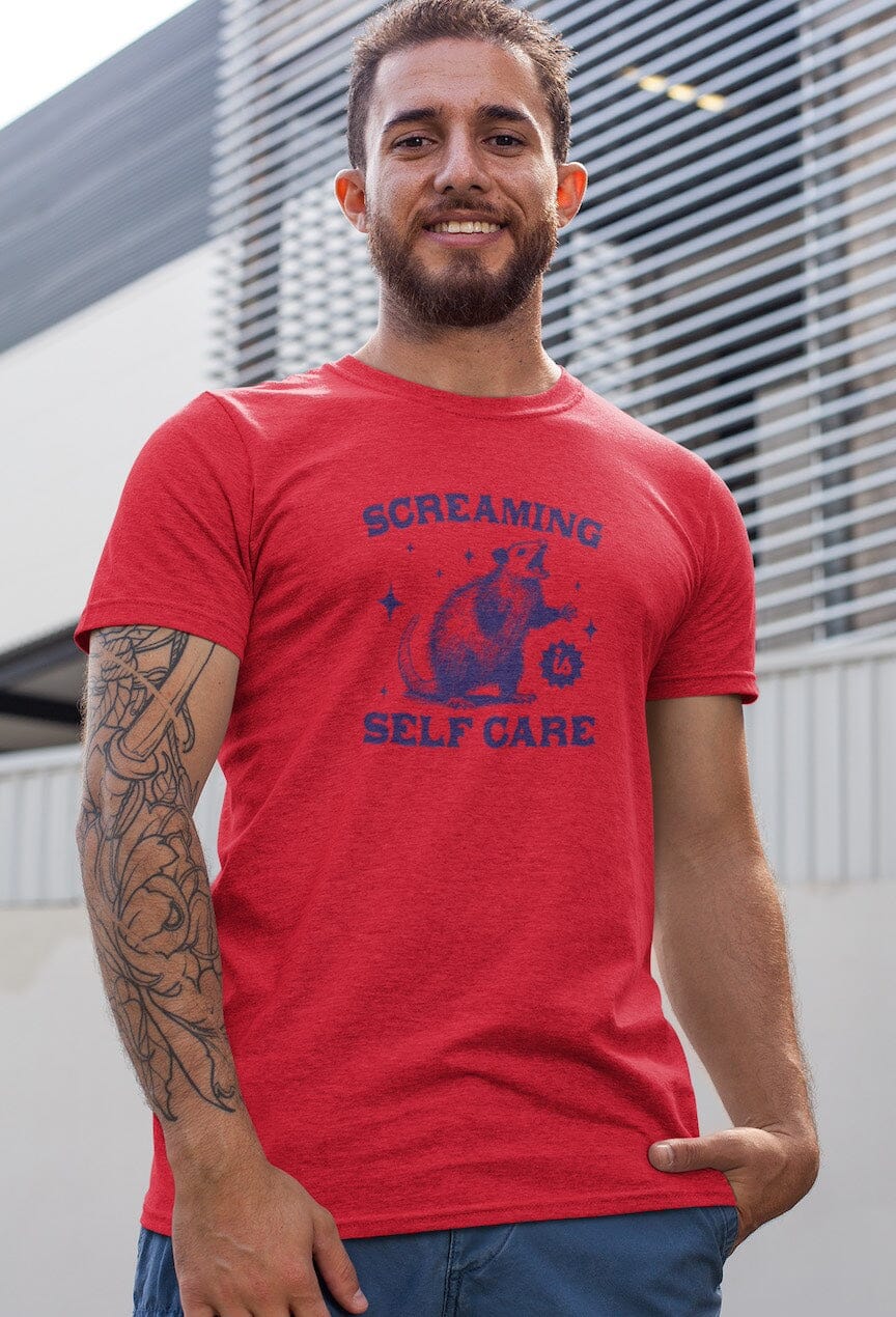 Screaming is Self Care Possum Shirt SHIRT HOUSE OF SWANK