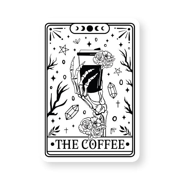 The Coffee Tarot Card Sticker Decorative Stickers HOUSE OF SWANK