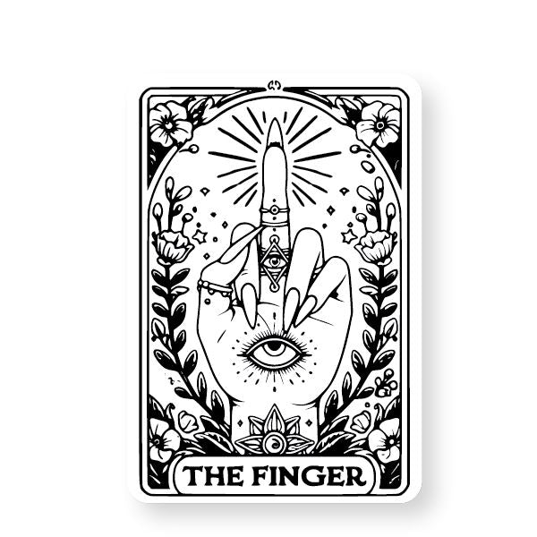 The Finger Tarot Card Sticker Decorative Stickers HOUSE OF SWANK