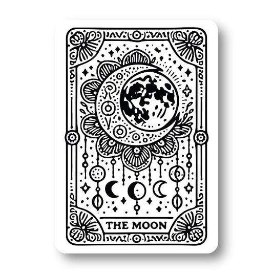 The Moon Tarot Card Sticker Decorative Stickers HOUSE OF SWANK