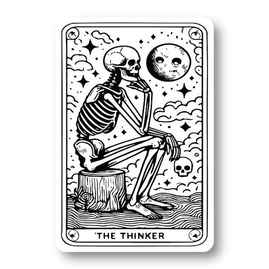 The Thinker Tarot Card Sticker Decorative Stickers HOUSE OF SWANK