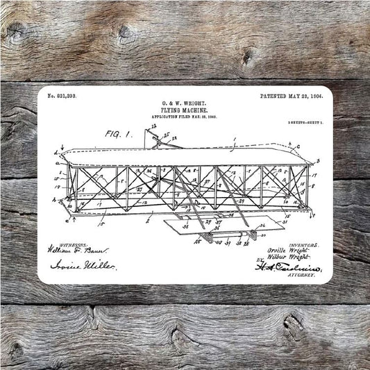 Wright Brothers Patent Sticker - Decorative Stickers - House of Swank Raleigh NC