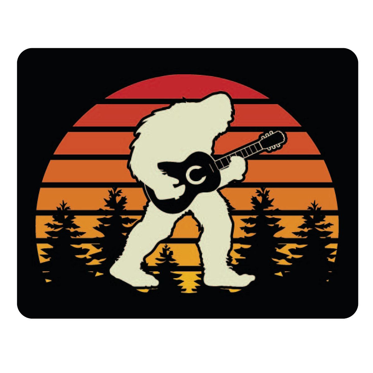 Yeti Playing Guitar Magnet Refrigerator Magnets HOUSE OF SWANK